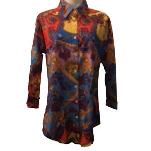 Dorothea Elvira Multi Print plus Blouse